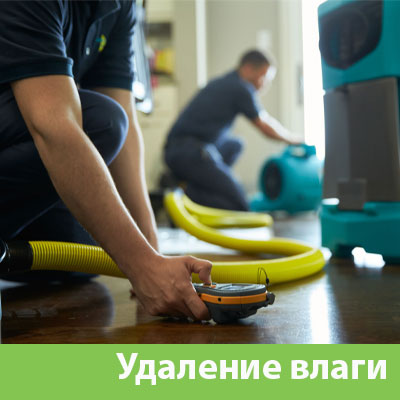 Удаление влаги после потопа в Раменском